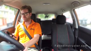Driving Student Couple Banging In Car 