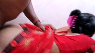 Fucking My Indian Wife Tight Ass In Sari Using Doggy 
